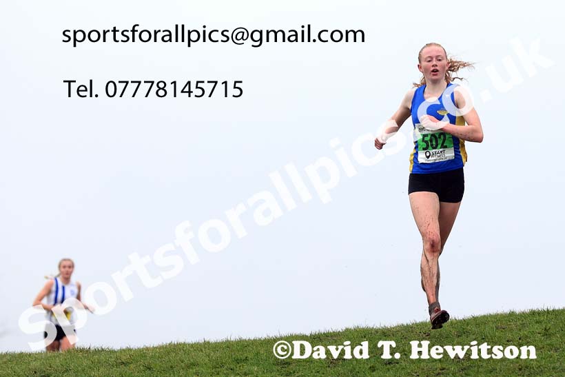 Womens under-17s and under-20s 2023 North Eastern Cross Country Champs., Temple Park, South Shields. Photo: David T. Hewitson/Sports for All Pics